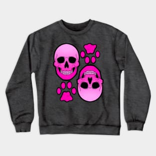 Paw and skull Crewneck Sweatshirt